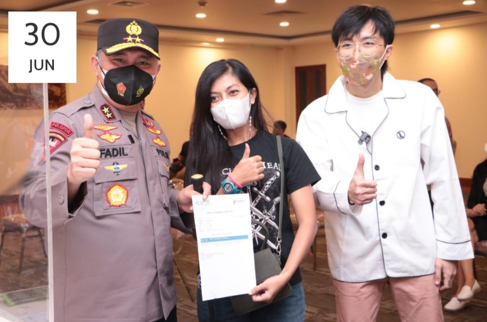 Kapolda Metro Jaya Tinjau Gerai Vaksin Presisi di Hotel Borobudur