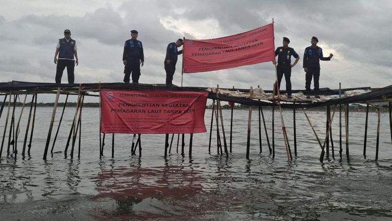 KKP: Pagar Laut di Tangerang Disegel